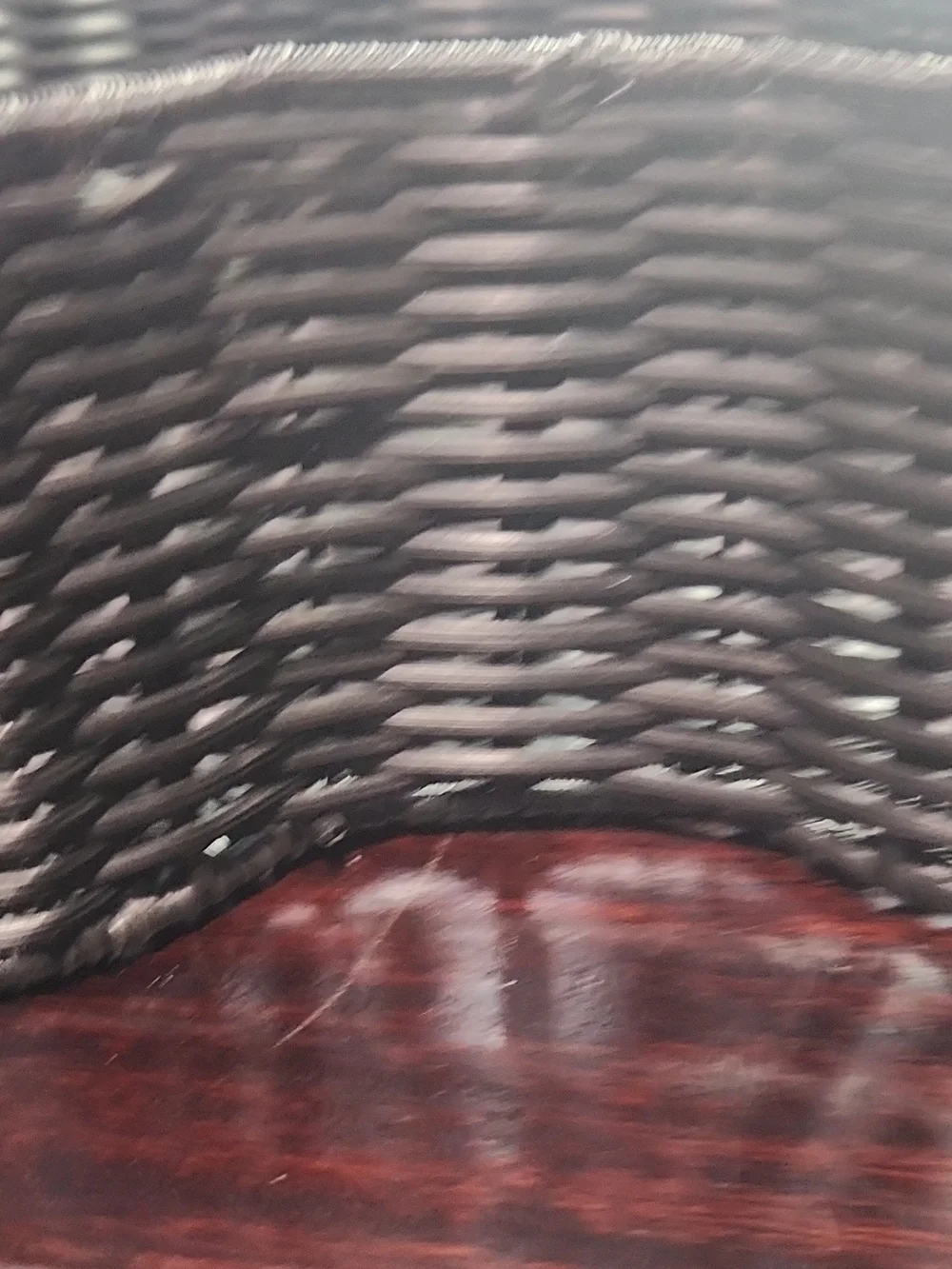 Disney Black Woven Mickey-Shaped Basket